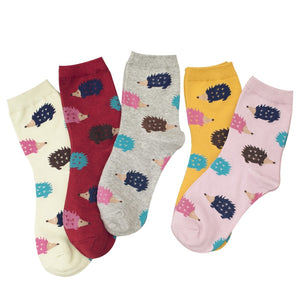 hedgehog patterned socks