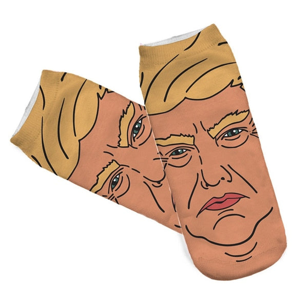 Trump patterned socks