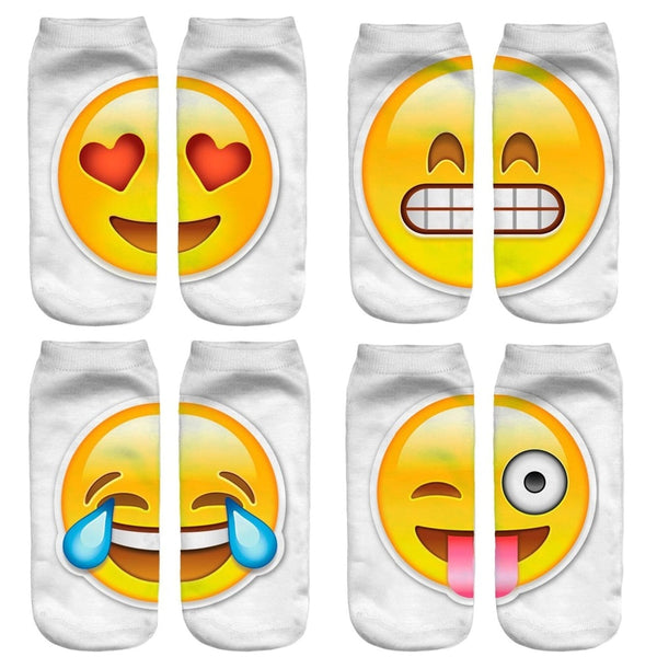 emoji patterned socks