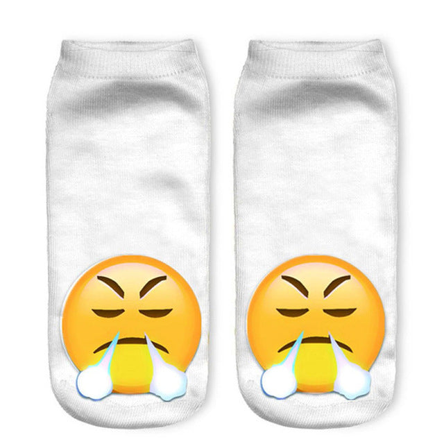 emoji patterned socks