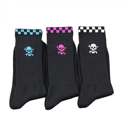 skull patterned socks