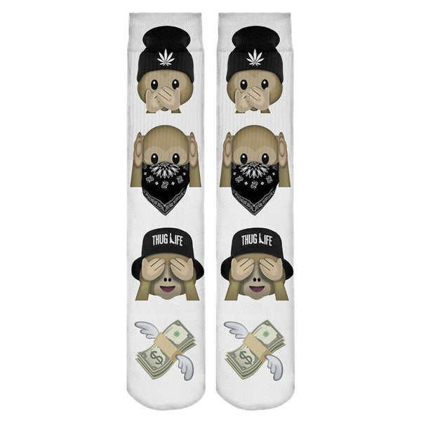 monkey patterned socks