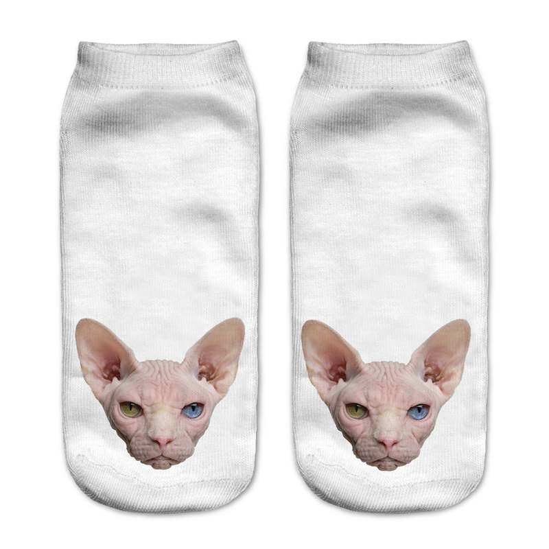 cat patterned socks