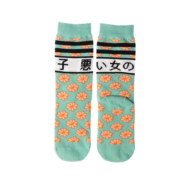 mixed patterned socks