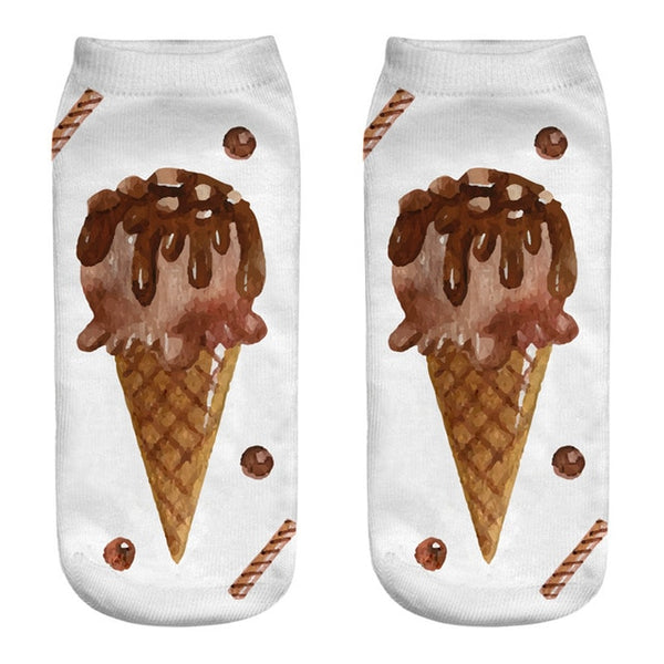 fast food mixed patterned socks