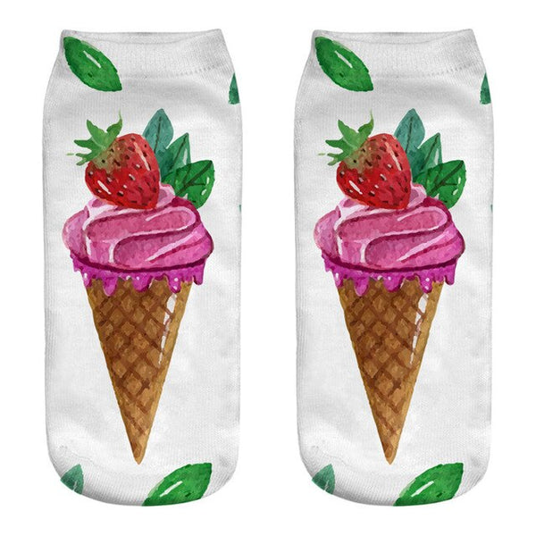 fast food mixed patterned socks