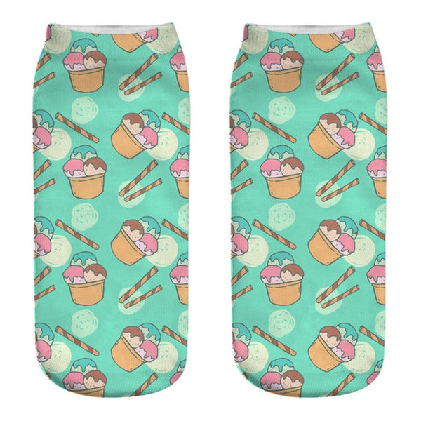 fast food mixed patterned socks