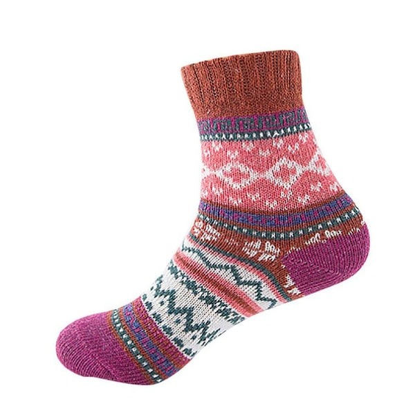 mixed patterned winter socks