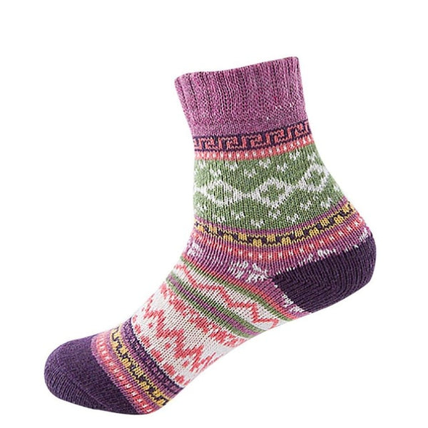 mixed patterned winter socks