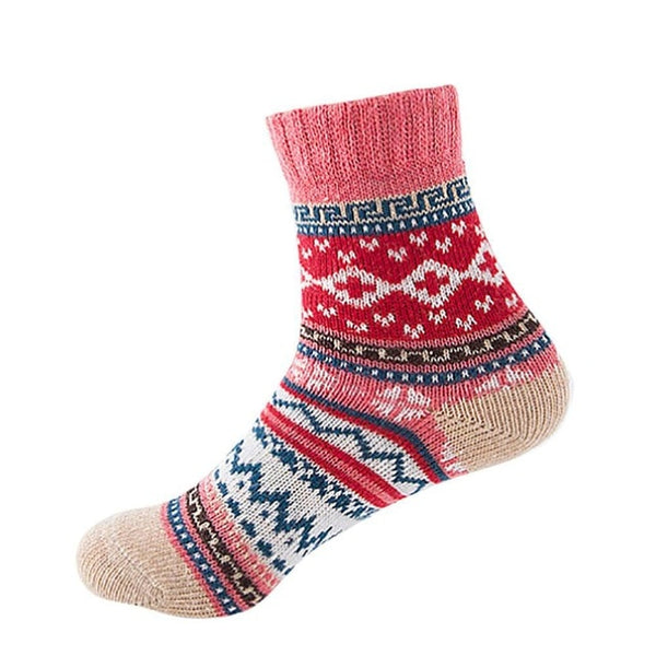 mixed patterned winter socks