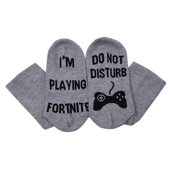 '' DO NOT DISTURB I'M GAMING'' socks