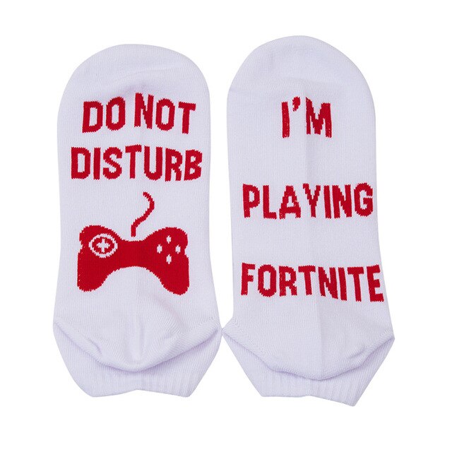 '' DO NOT DISTURB I'M GAMING'' socks