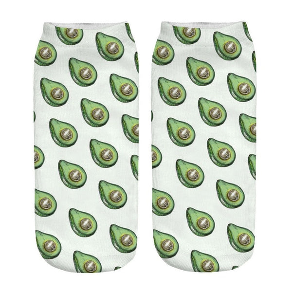 fruits patterned socks