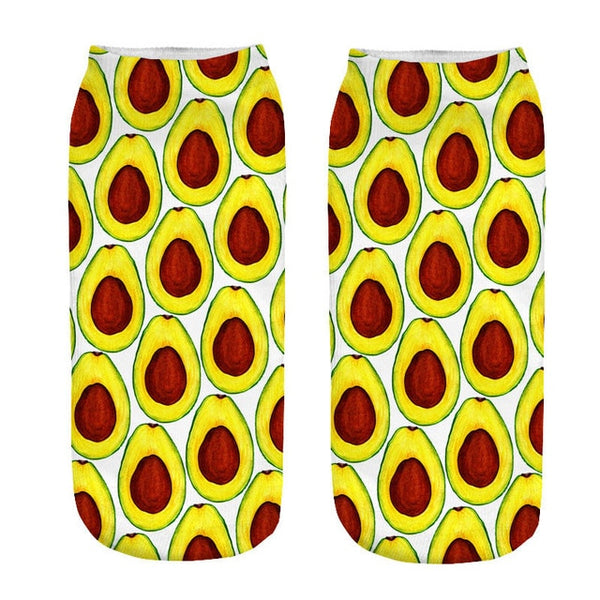 fruits patterned socks