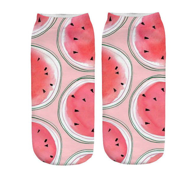 fruits patterned socks