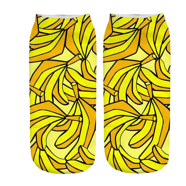 fruits patterned socks