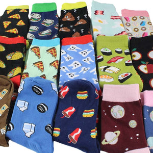 mixed patterned socks