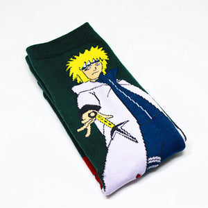 naruto patterned socks