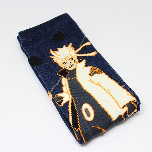 naruto patterned socks