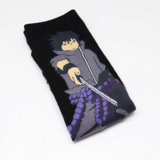 naruto patterned socks