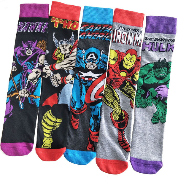 Avengers marvel patterned socks