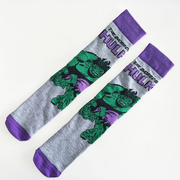 Avengers marvel patterned socks