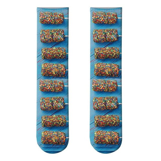 food patterned socks