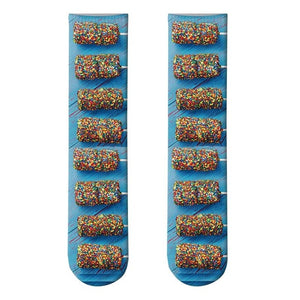 food patterned socks