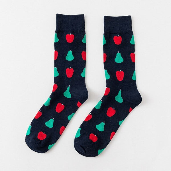 fruits mixed patterned socks