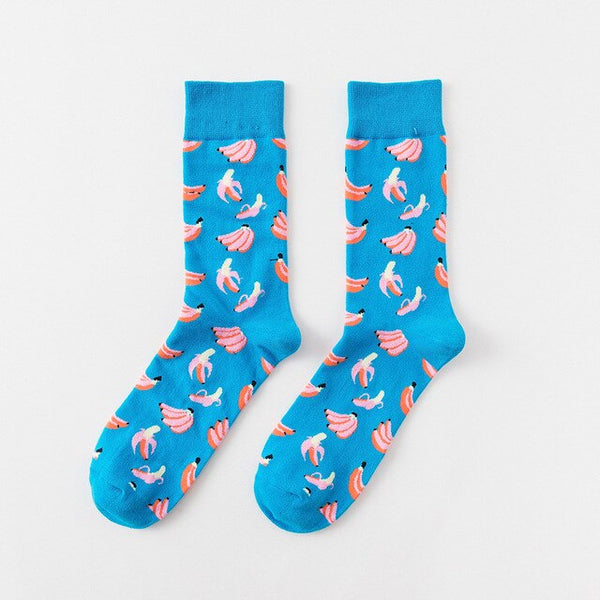 fruits mixed patterned socks