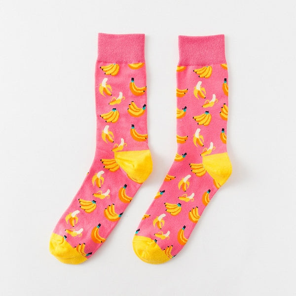 fruits mixed patterned socks