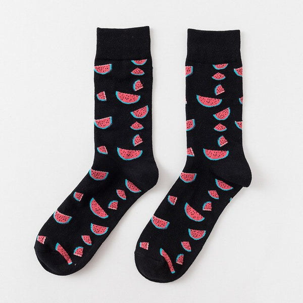 fruits mixed patterned socks