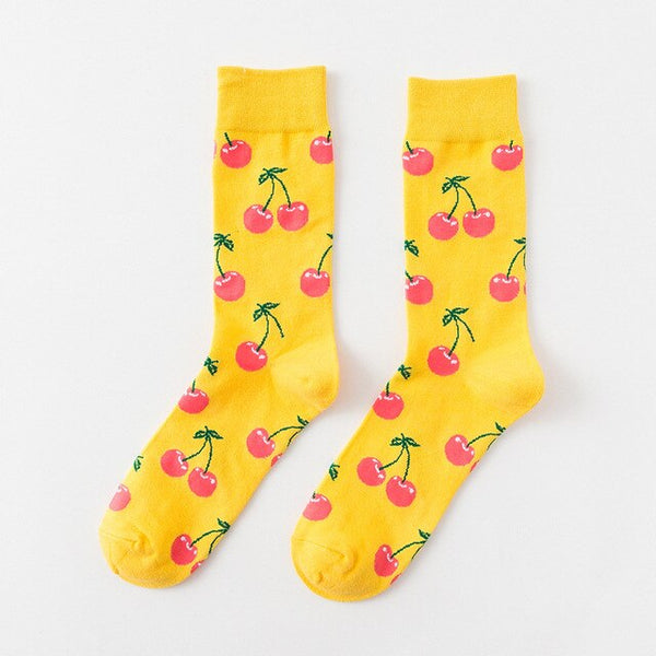 fruits mixed patterned socks