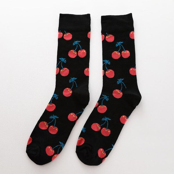 fruits mixed patterned socks