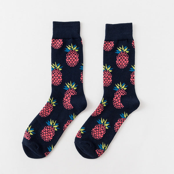 fruits mixed patterned socks