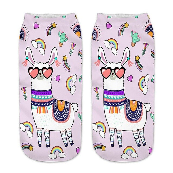 cartoon patterned socks