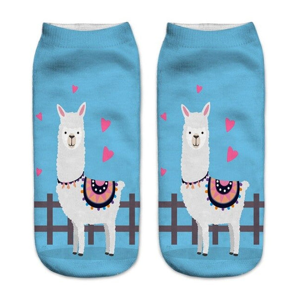 cartoon patterned socks