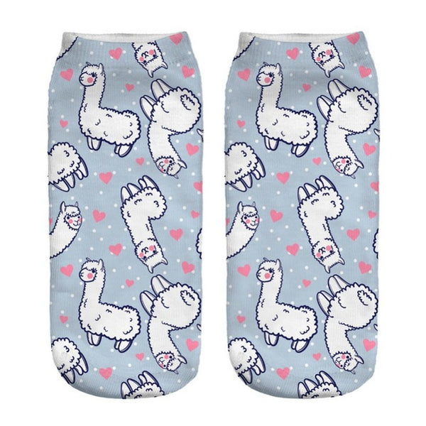 cartoon patterned socks