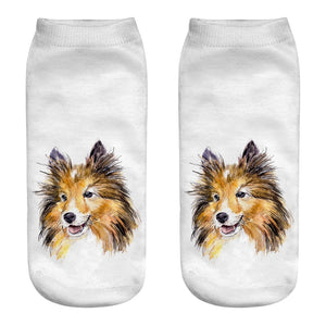 dog patterned socks