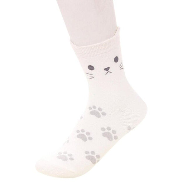 cat&paw patterned socks