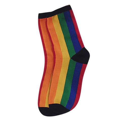 rainbow patterned socks