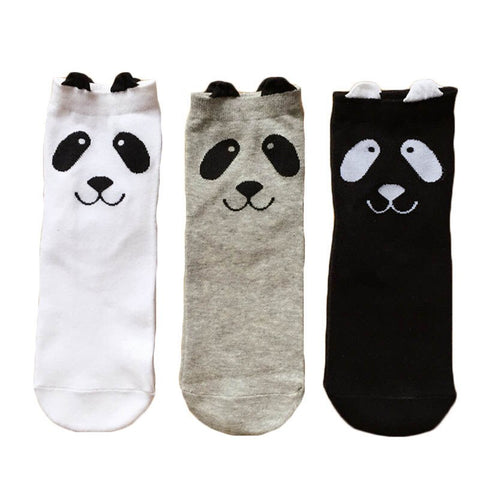 panda patterned socks