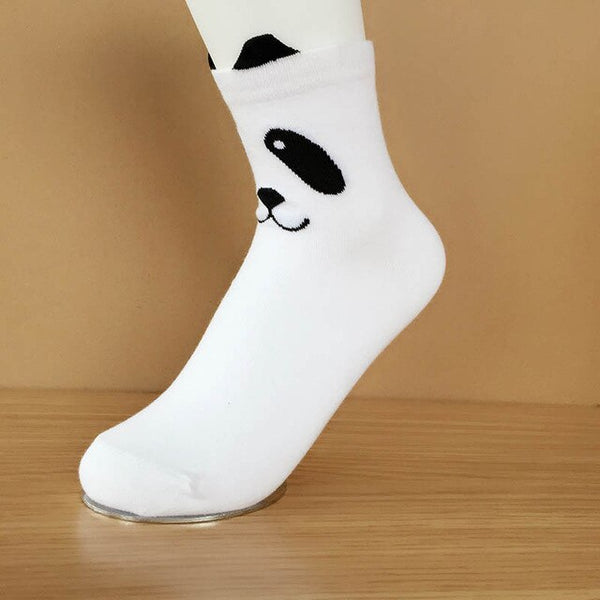 panda patterned socks