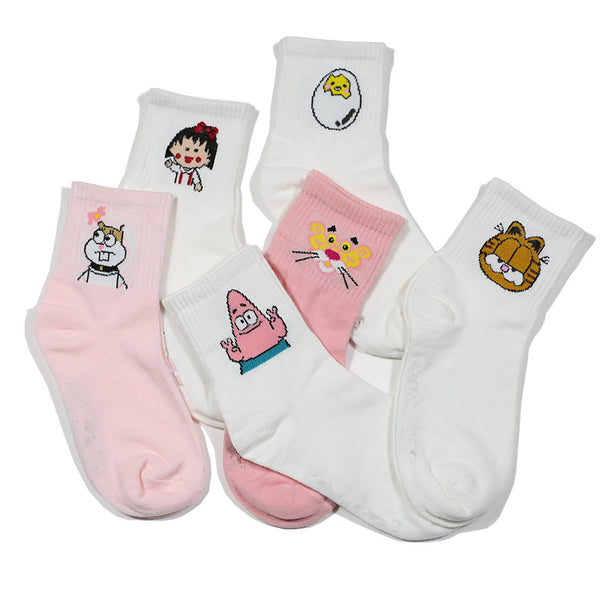 cartoon patterned socks