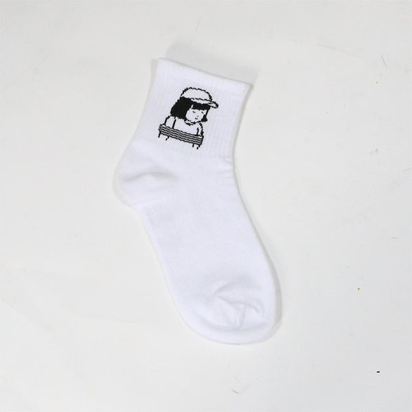 cartoon patterned socks