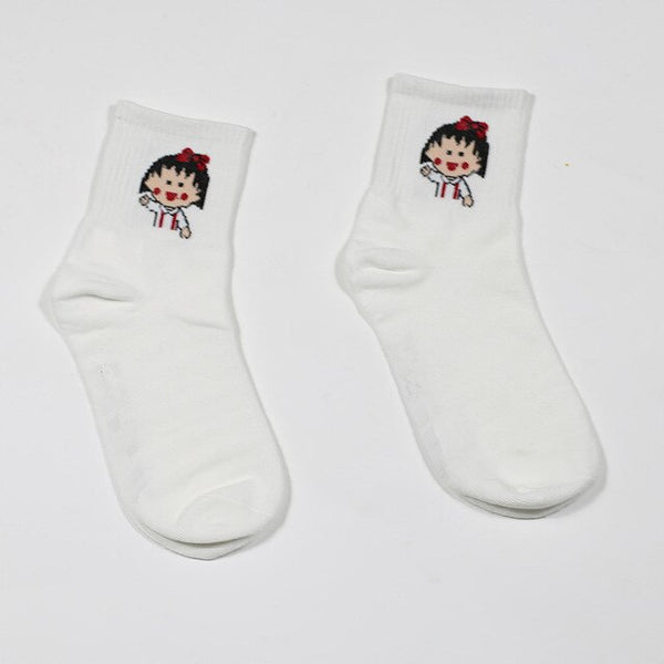 cartoon patterned socks