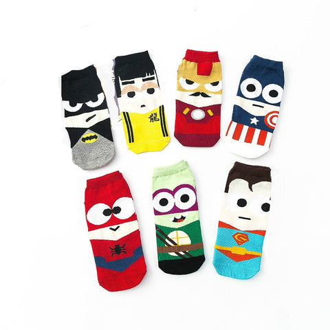 Marvel Heros patterned sokcs