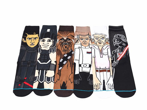 star wars patterned socks