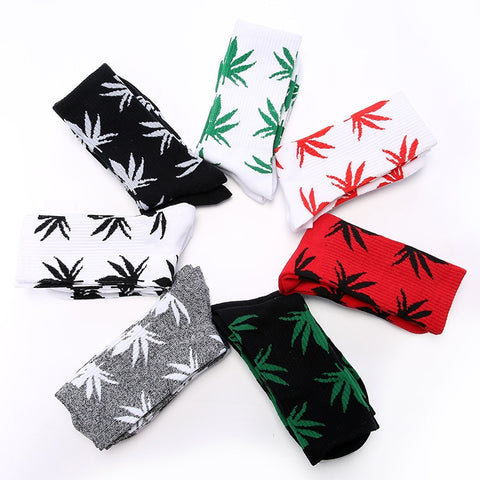 marijuana patterned socks